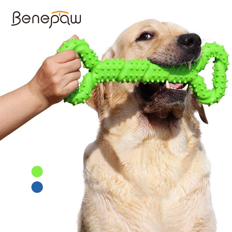 Indestructible Dog Chew Toy - Huisdierenspeelgoed, Hondenspeelgoed, Duurzame kauwstokken, Botten, Golden