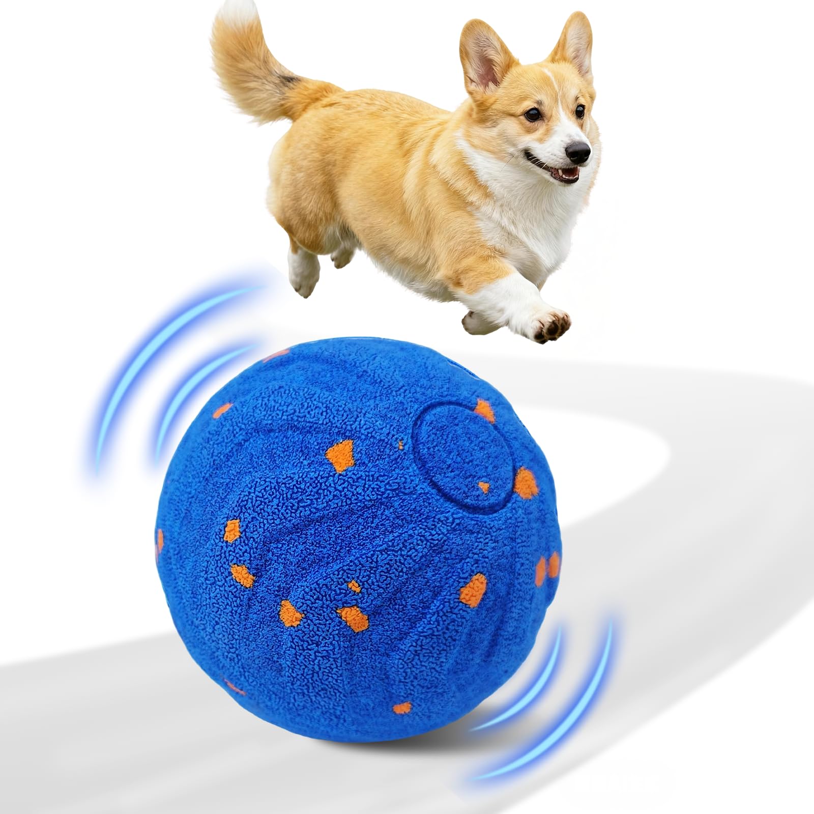 Automatic Moving Dog Ball - Interactieve hondenbal, automatisch bewegend interactief hondenspeelgoed,