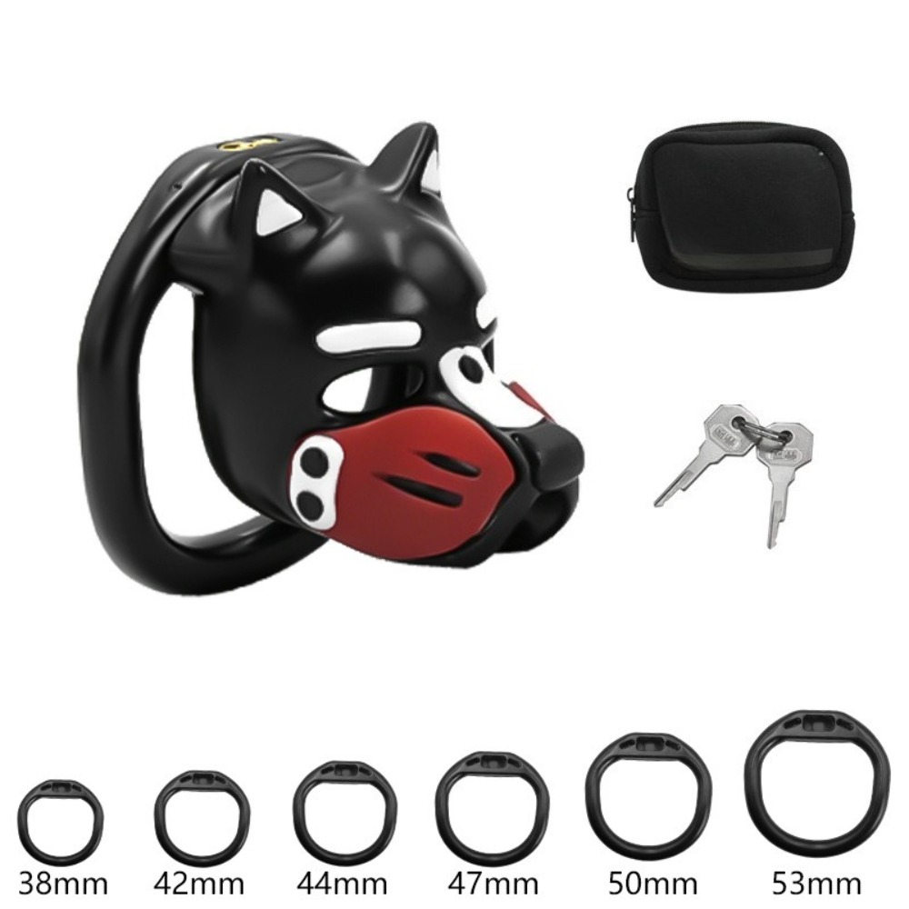 Dog Toys - Nieuwe hondenkop kuisheidskooi met kleurrijk masker