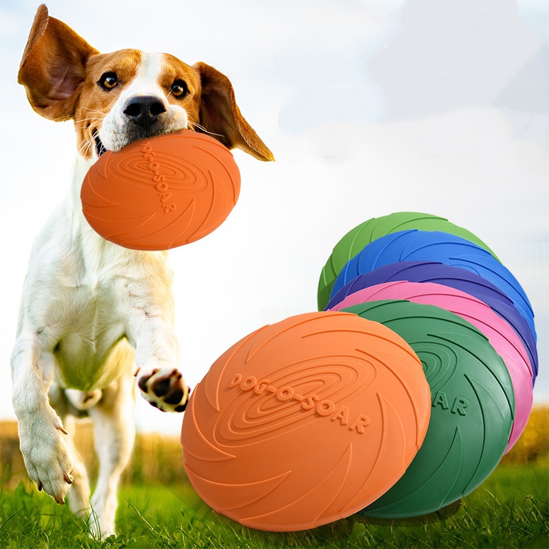 Flying Disc Dog Training Toy - Interactief siliconen vliegend schijfje speeltje voor
