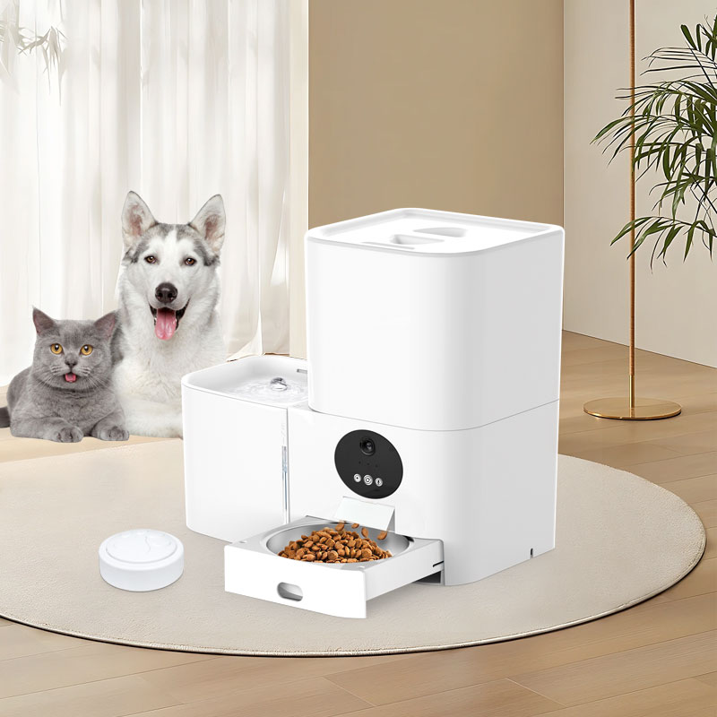 Pet Feeders - 2-in-1 slimme Wi-Fi elektrische huisdierenvoederautomaat &