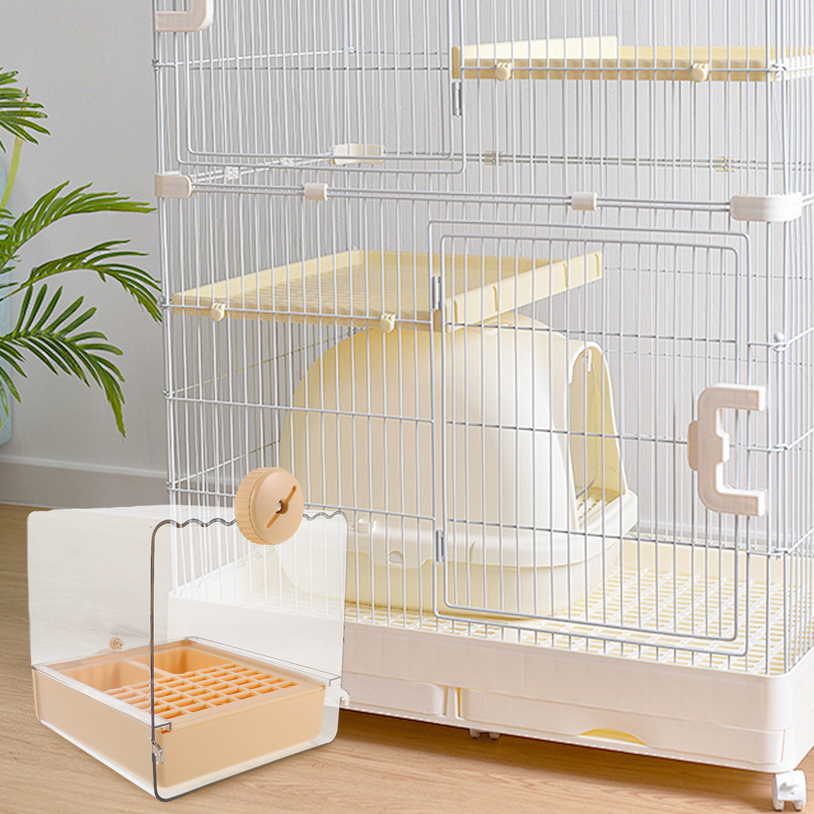 Pet Feeders - Hangende vogelbadkom voor in de kooi,