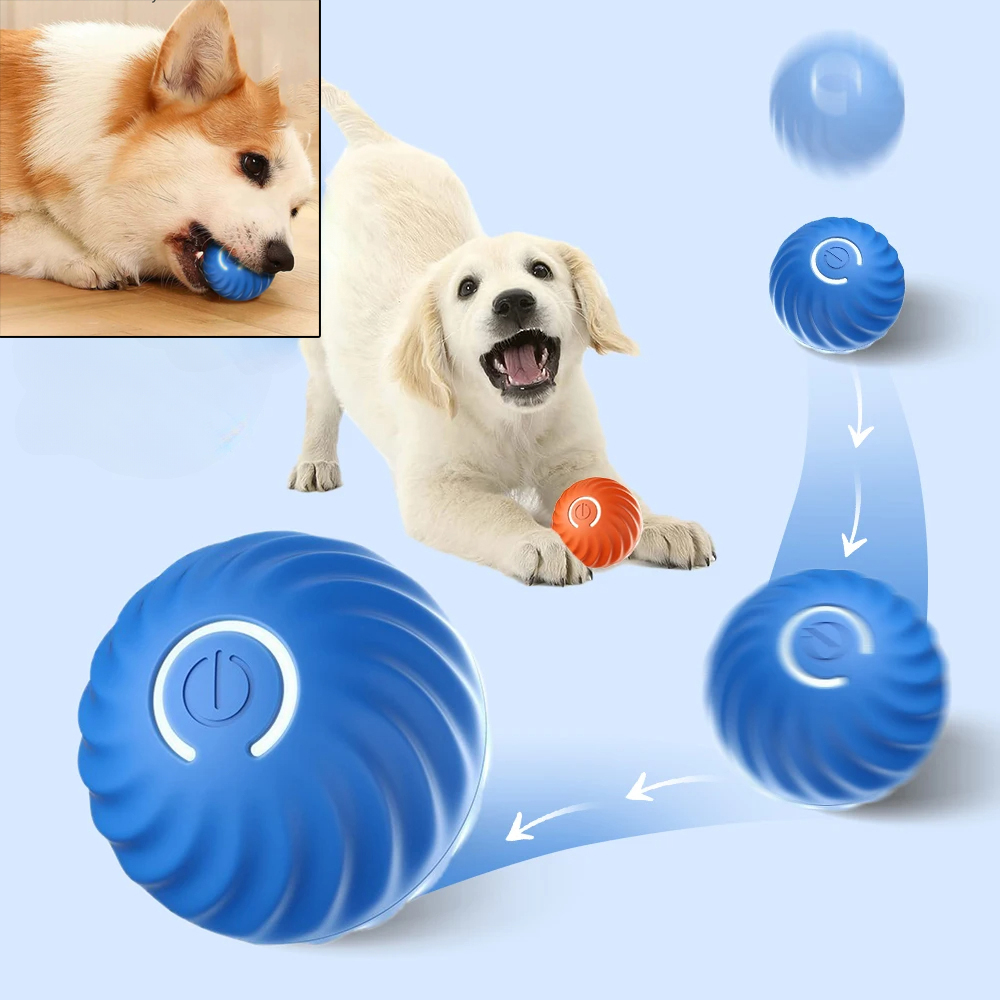 Automatic Moving Dog Ball - Automatische bewegende, stuiterende en rollende hondenspeelgoedbal