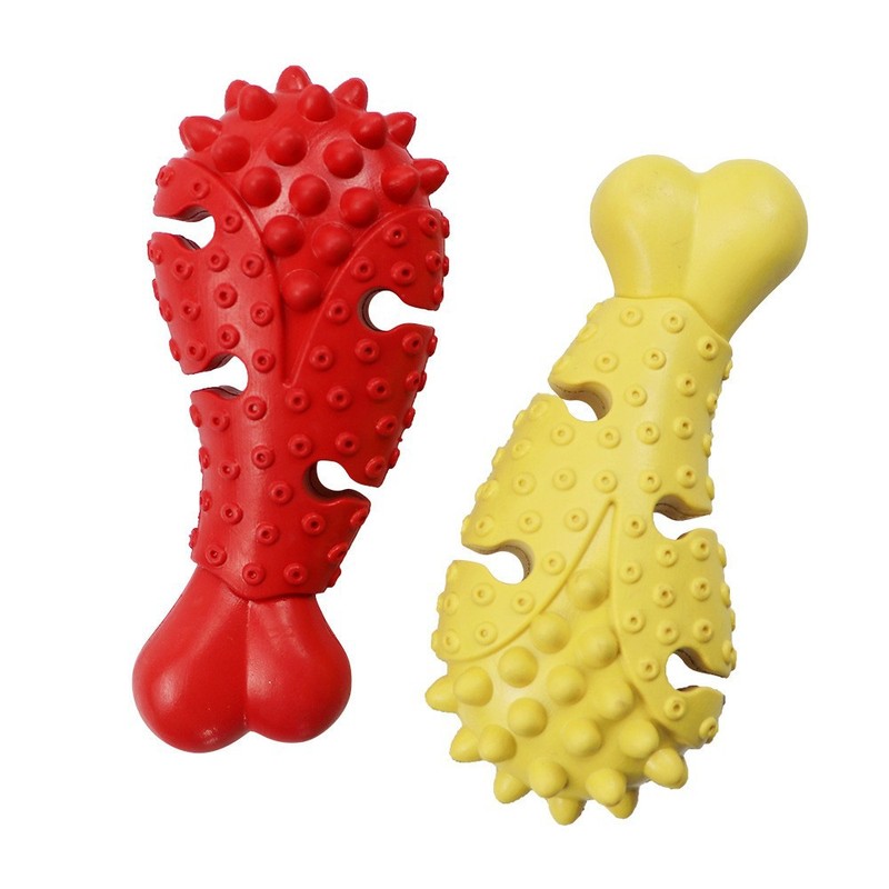 Rubber Treat Dispensing Dog Toy - Huisdierbenodigdheden: tandenreiniging, kauwbestendig hondenspeeltje, rubberen hondenspeeltje