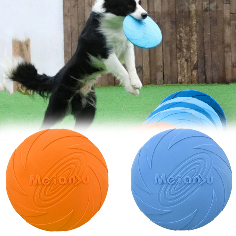 Flying Disc Dog Training Toy - Meerkleurig Frisbeed hondenspeelgoed 22 cm siliconen