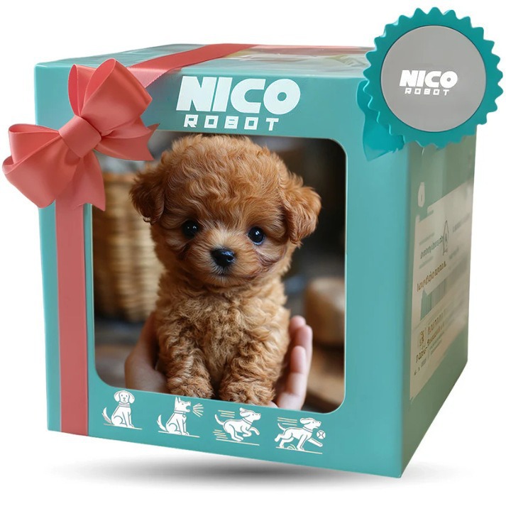 Interactive Squeaky Plush Dog Toy - Nico Robot Pluche Elektronische Hond, Wandelend