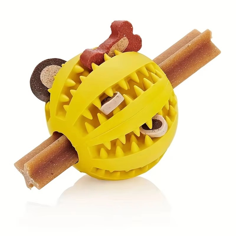 Indestructible Dog Chew Toy - 1/2 stuks Hondenspeelgoed Bal Interactieve Rubber