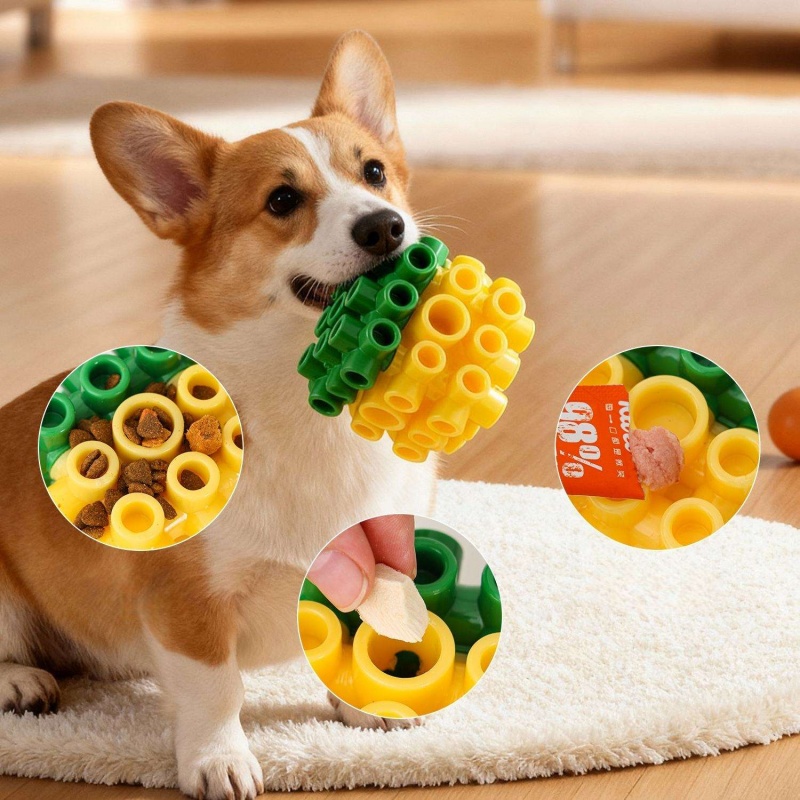 Hondenspeelgoed, vierkant, voe - Rubber Treat Dispensing Dog Toy recensie en prijs