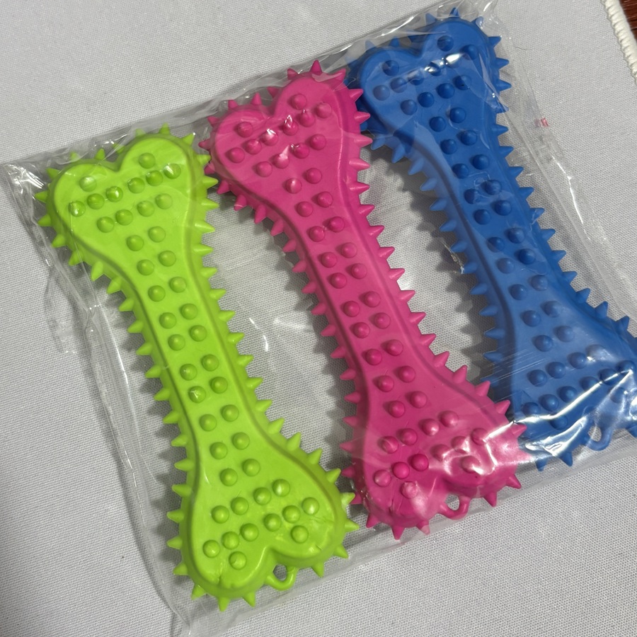 3/6 stuks kauwspeeltjes, rubbe - Teeth Cleaning Dog Chew Bone recensie en prijs