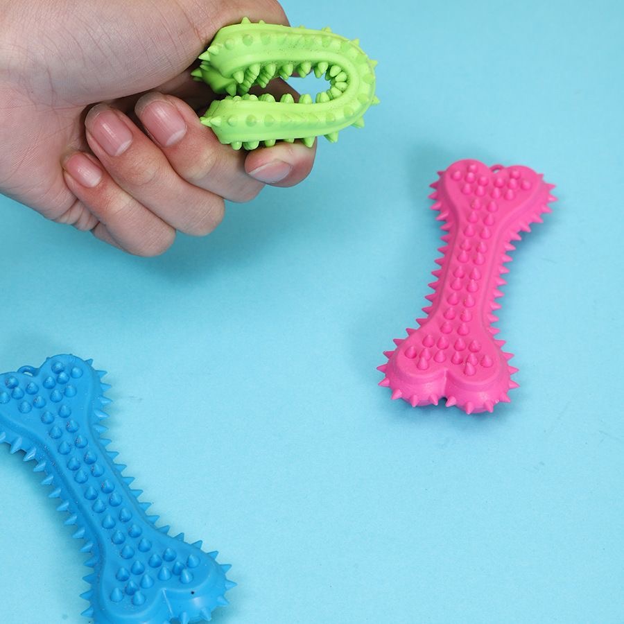 3/6 stuks kauwspeeltjes, rubbe - Teeth Cleaning Dog Chew Bone recensie en prijs