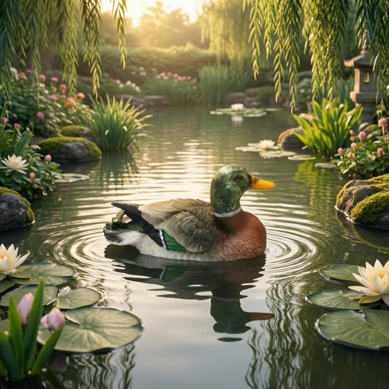 Harsen eendje beeldje, buiten  - Aquarium recensie en prijs