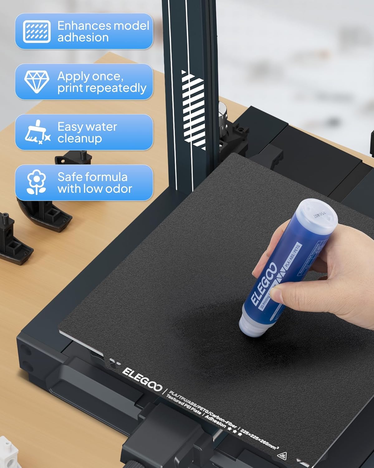 ELEGOO 3D-printer Lijm Stick 6 - Pet Beds recensie en prijs