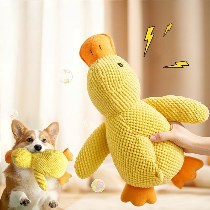 Knisperend pluche eendenspeelt - Indestructible Dog Chew Toy recensie en prijs
